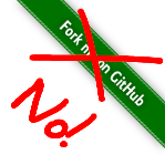 Don't Fork me on GitHub